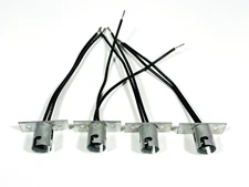 Lot of 4 LEECRAFT Wired Bayonet Lamp Holders with Brackets 75W 125V - NOS