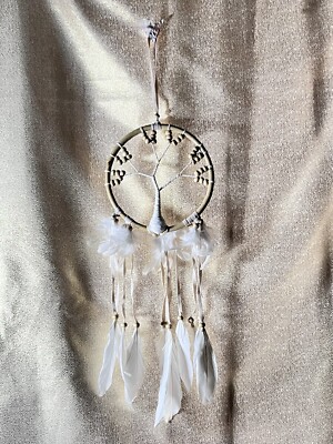 Traumfänger Dreamcatcher mit Perlen + Federn Neu Ovp