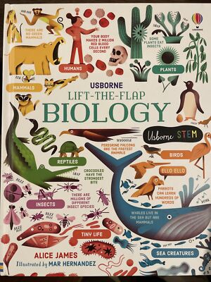 Usborne Lift-the-Flap Biology - Homeschool Science Humans Plants Animals DNA