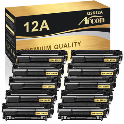 High Yield Black Toner for HP Q2612A 12A LaserJet 1012 1020 1018 3050 3055 lot