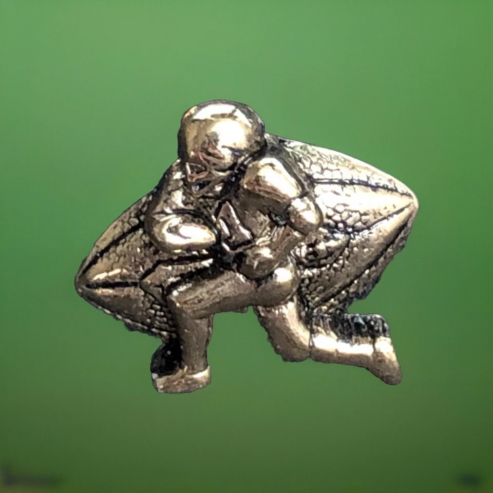 -Football Player Quarterback Runningback Vintage TINY SMALL Tie Tack Lapel Pin  - Image 2 of 4
