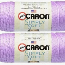 Soft Orchid Bliss: 2-Pack of Simply Soft Yarn Solids - Bulk Buy for Crafters & K