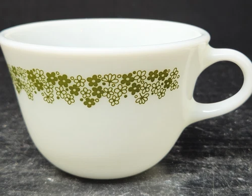 PYREX MILK GLASS CRAZY DAISY SPRING BLOSSOM COFFEE/Tea  CUP REPLACEMENT