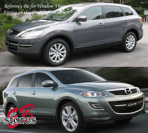 Vent Shade Window Visors Mazda CX-9 CX9 07 08 09 10 11 12-15 2007-2015 4pcs - Picture 4 of 5