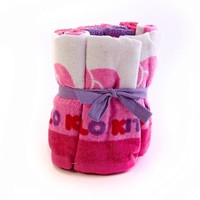 Sanrio Hello Kitty 6 Pack 12 X 12 Cotton Wash Cloth Set