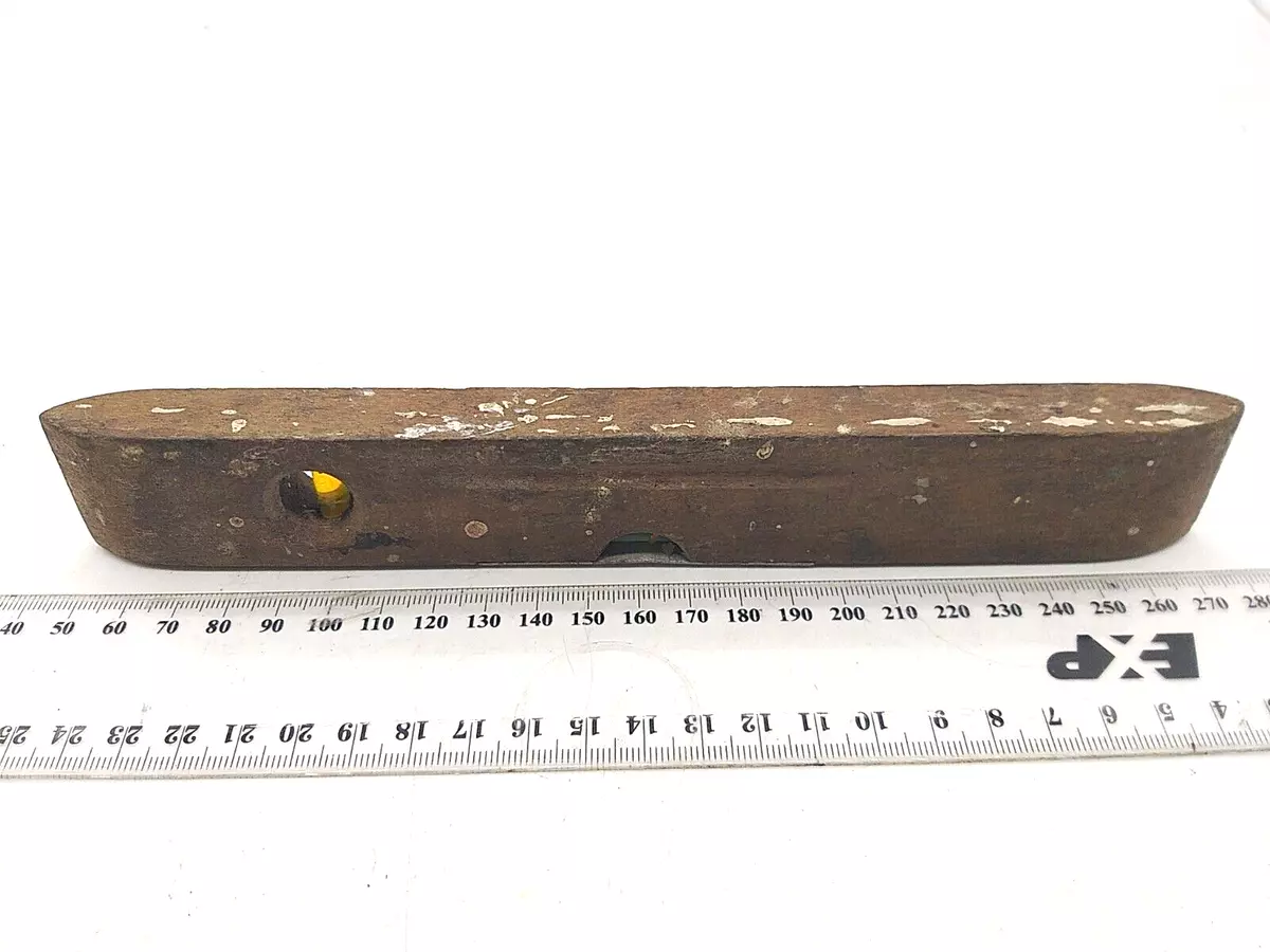 Vintage Wood Spirit Level wooden tool working eBay