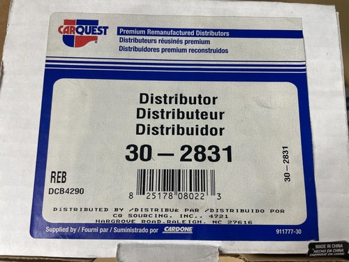 Carquest Premium 30-2831 Remanufactured Distributor - Picture 5 of 5
