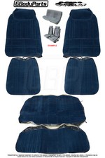 81-85 Cutlass Supreme 442 Bucket Seat Upholstery Covers Front Rear Set Dark Blue