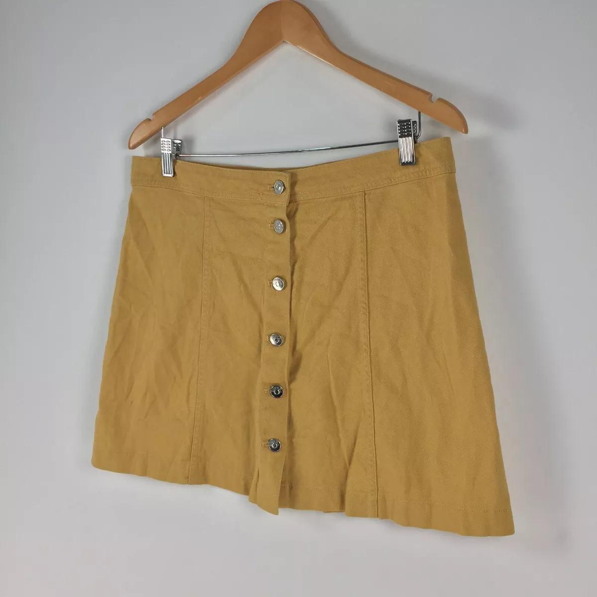 Mustard skirt clearance h&m