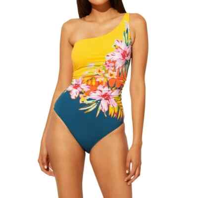 Bleu by Rod Beattie Plunge Halter-Style One-Piece Swimsuit L26250 Womens Size 6