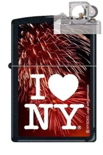 Zippo 1664 i love New York Lighter with PIPE INSERT PL