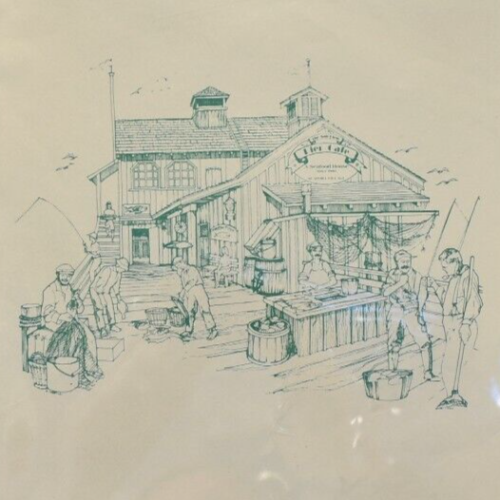 1990s San Diego Pier Café Cafe Restaurant Menu West Harbor Drive California