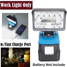 Outdoor LED Work Light For Makita 18V Lithium Battery w/USB Fast Charge Lamp 28W