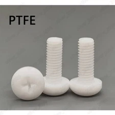 PTFE Plastic Phillips Cross Pan Head Screws M3 M4 M5 M6 M8