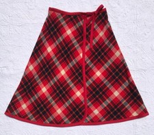 Vintage Pendleton Wool Skirt Scottish Kilt Tartan Plaid 100 WOOL WAIST 28"