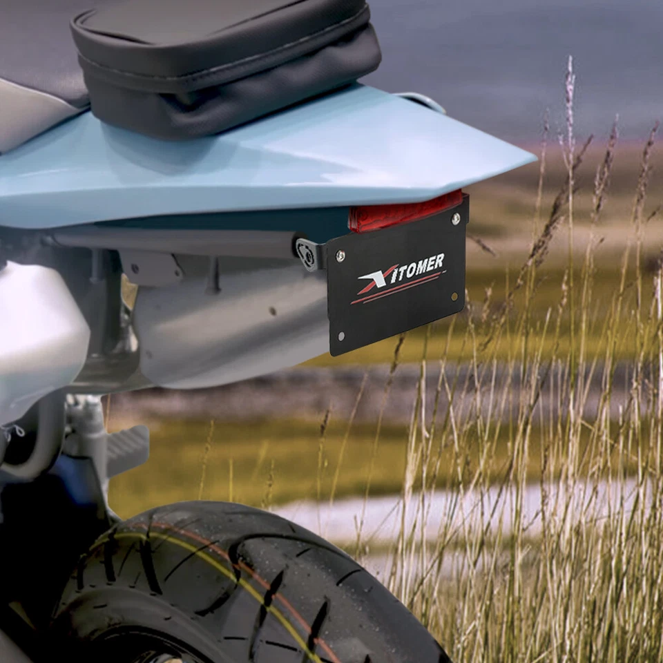 Soporte de matrícula de motocicleta apto para Kawasaki Vulcan 650 S 2015-2024 2023 Foto 2 de 4