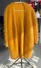 Angora Blended Fluffy Fuzzy Cardigan Super Soft Chunky Sweater Dress