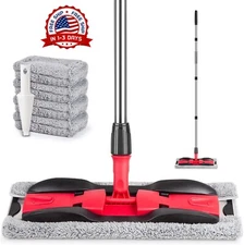 Trapeador polvo industrial piso algodón mango acero extensible oficina limpieza