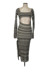 PrettyLittleThing Women Gray Cocktail Dress L