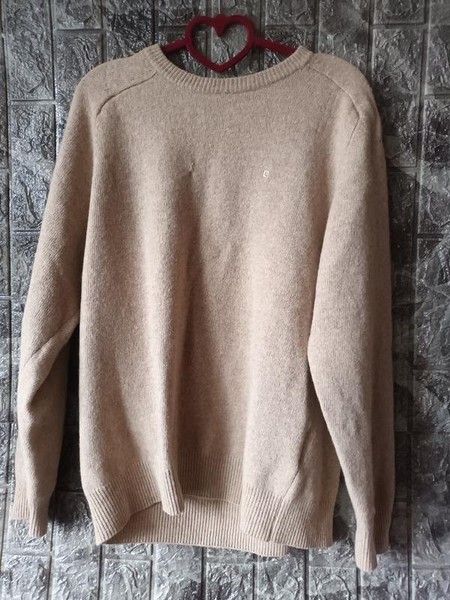 Men Pierre Cardin Sweater Beige Wool 42 / XL