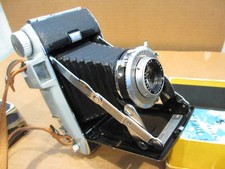 Vintage 1950s Kodak Tourist Anaston Lens Bellows Camera w/Box - Untested