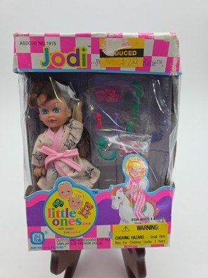 Kid Kore 1995 Little Ones Doll 5'' JODI Dark Brown Hair Blue Eyes 