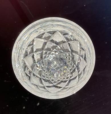 Rossi Czech Republic Queen's Lace 24% Lead Crystal Wine Goblet Bohemian Glass