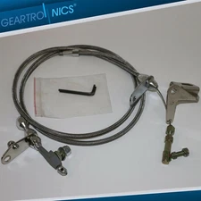 New 727 Stainless Braided Kickdown Cable Detent Mopar Transmission Fits Chrysle*