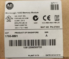 Allen-Bradley MicroLogix 1400 Memory Module Cat 1766-MM1 New In Sealed Box