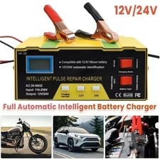 Car Battery Charger Heavy Duty 12v24v 10a Smart Automatic Intelligent Pulse