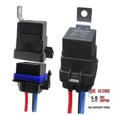 4Pin 12V 40/30 Amp Waterproof Relay Switch Harness Set - 12V DC 4-Pin SPDT 2PCS