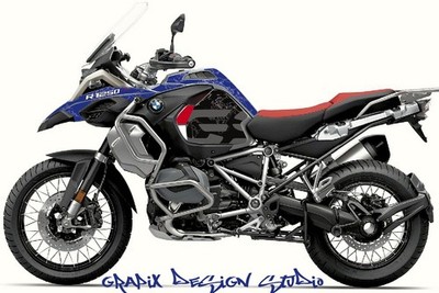 BMW GSA1200-1250 TANK FENDER HIGH REFLECTIVE DECAL SET  AUFKLEBER SET graphics