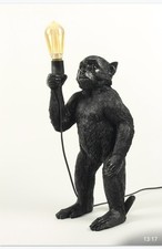 Koko Monkey Floor / Table Lamp - Black Standing W26.5 x D25 x H55