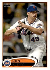 2012 Topps #49 Jon Niese Gold Baseball Card #/2012