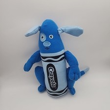 Crayola Blue Crayon Doggy 13" Plush Stuffed Animal Lovey Toy