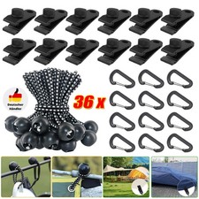 36x Planenhalter Planen Befestigung Klemme Clips Spanner Für Zelt Abdeckplane DE