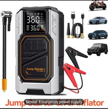 Car Jump Starter with Air compressor Booster Jumper Power Bank Car Battery