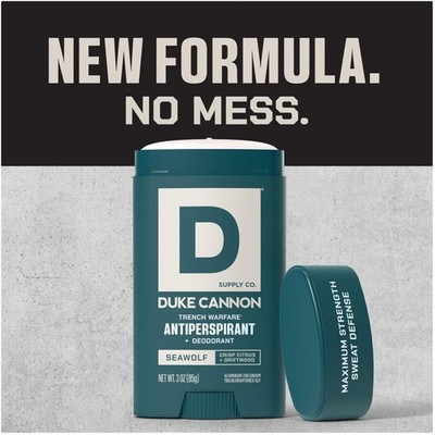 Duke Cannon Trench Warfare Seawolf Antiperspirant (3 oz x 3)