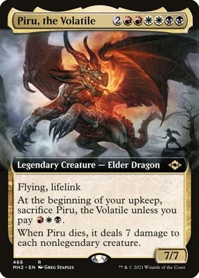 Piru, the Volatile - Extended Art Modern Horizons 2 NM MTG