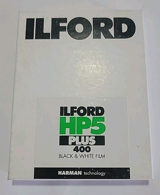 NEW Ilford HP5 Plus 400 4x5 b&w Film 25 Sheets SEALED EXPIRED