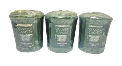 Yankee Candle 3x EVERGREEN MIST Votive Sampler Candles ~ Free Shipping
