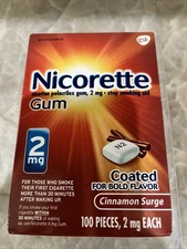 Nicorette 100-Pieces 2mg Nicotine Gum