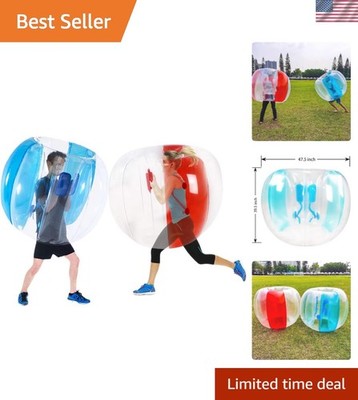 2 Pack Inflatable Bumper Balls for Adults 4ft/1.2m Giant Sumo Balls Body Bump...