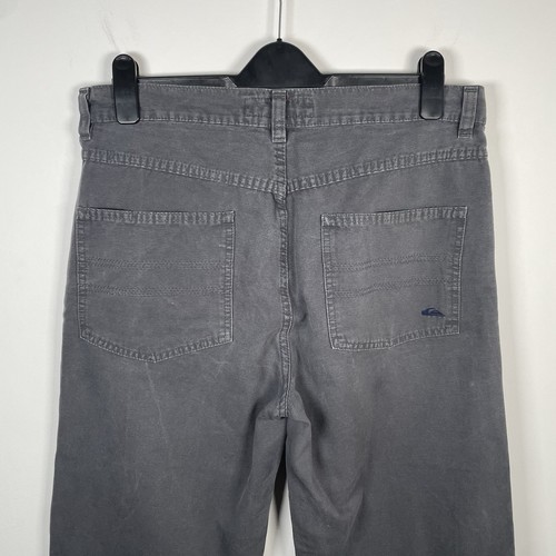 Quiksilver Mens Size W34 L30 Corduroy Trousers Y2K Baggy Skater Vintage Ink Blue - Picture 15 of 22