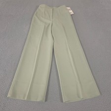 VINTAGE Sears Pants Womens 14 Sage That Fit Wide Leg Suraline Plus Pleat 70s NEW