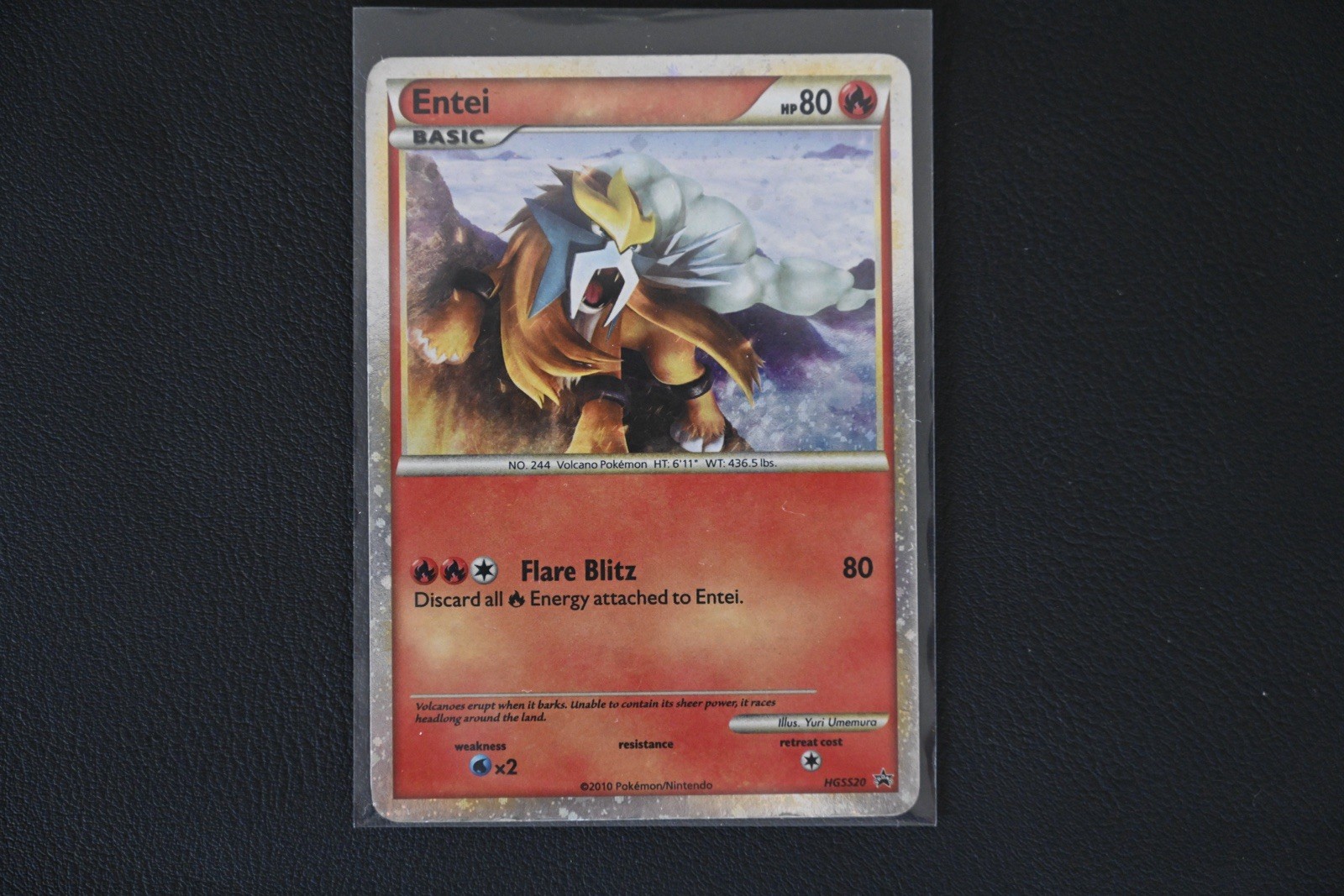 Pokemon TCG Entei Holo HGSS20 Black Star Promo LP
