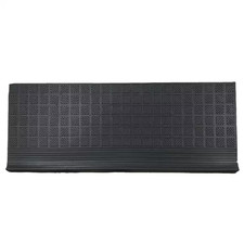 Rubber Stair Treads Waterproof Low Profile Non Slip Indoor/Outdoor Black 5 Set