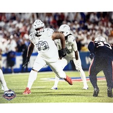 Dion Dawkins Unsigned Blocking in Rivalries 8x10 Photo
