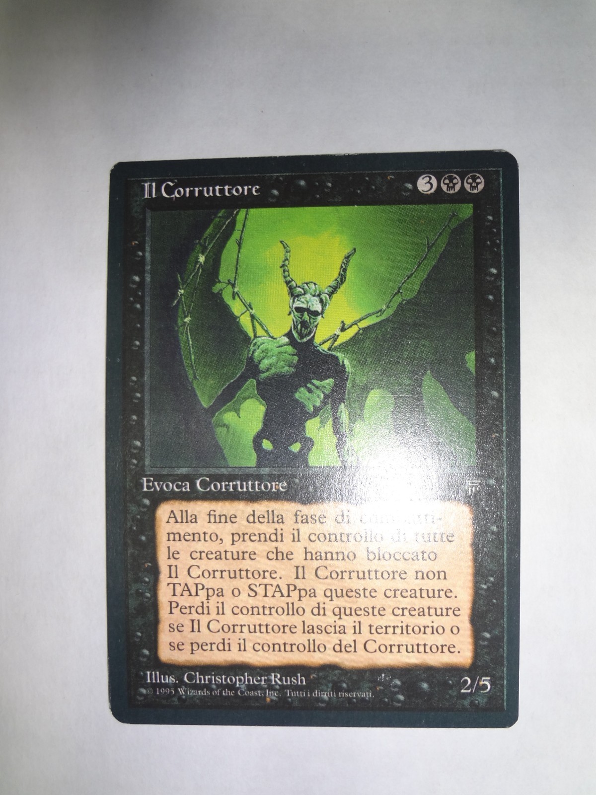 MTG MAGIC THE GATHERING CARD ORIGINAL ITALIAN LEGENDS WRETCHED BLACK CREATURE R