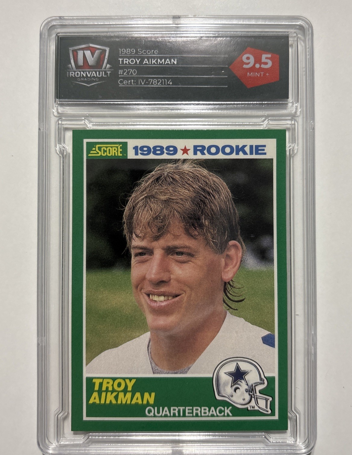 Troy Aikman 1989 Score #270 Base Price Guide - Sports Card Investor